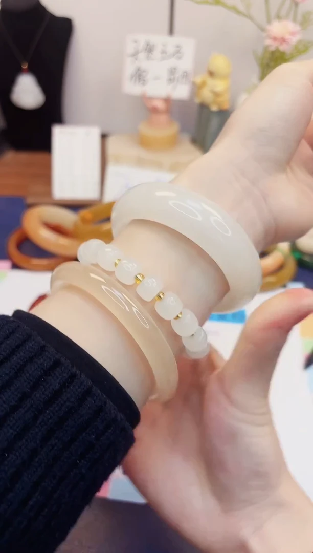 【闪购商品】石英质玉手镯未镶嵌253-财气镯-圈口59