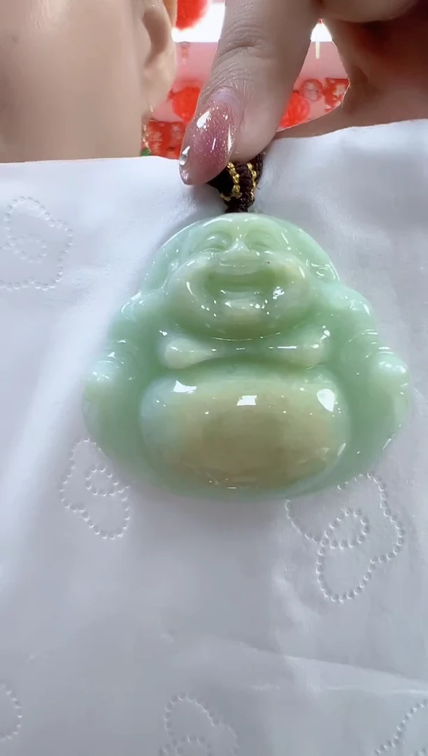 颈饰未镶嵌翡翠孤品佛公