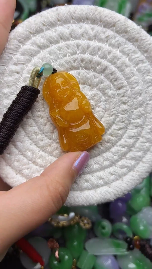 颈饰未镶嵌翡翠缅甸翡翠吊坠