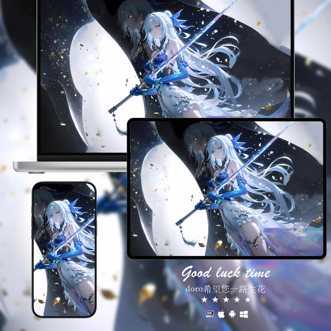 8K壁纸/镜流/崩坏星穹铁道游戏动漫手机平板电脑桌面高清壁纸素材