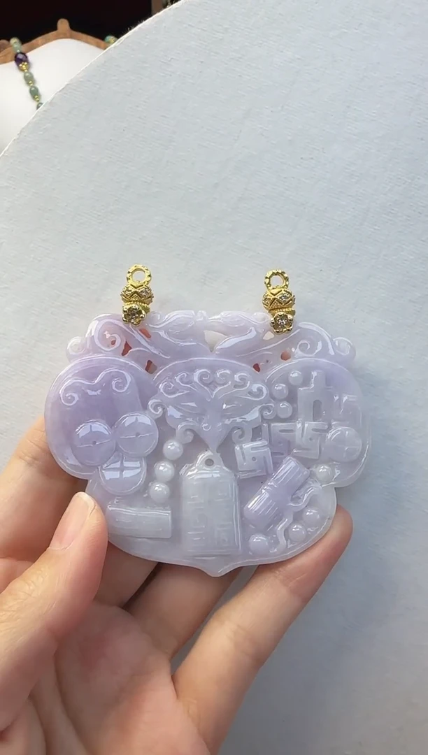 颈饰未镶嵌翡翠国风翡翠