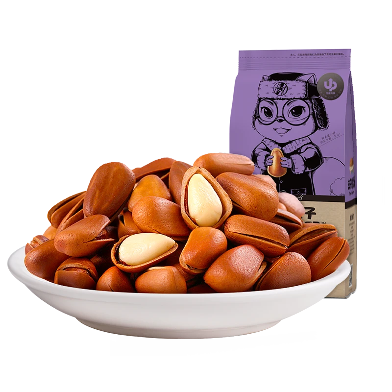 【福利品】三只松鼠_开口松子110g坚果健康零食开口大颗粒果仁mx