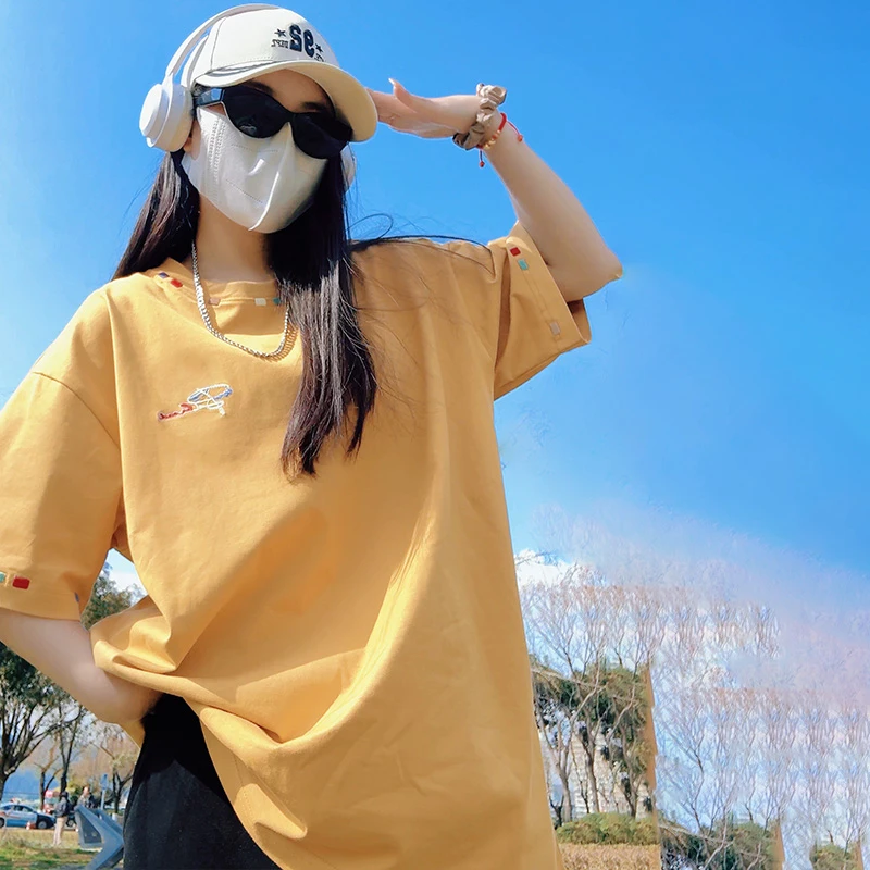 【2025新品草写】MBD小恶魔刺绣t恤短袖男夏季速干凉感抑菌防晒体恤