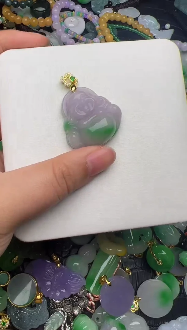 翡翠未镶嵌颈饰天然缅甸翡翠吊坠