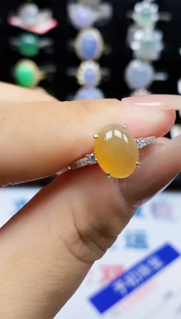 银S925镶嵌戒指翡翠1060