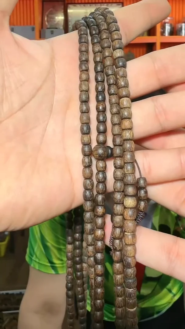 沉香手串153号长串沉水文莱多样性发一