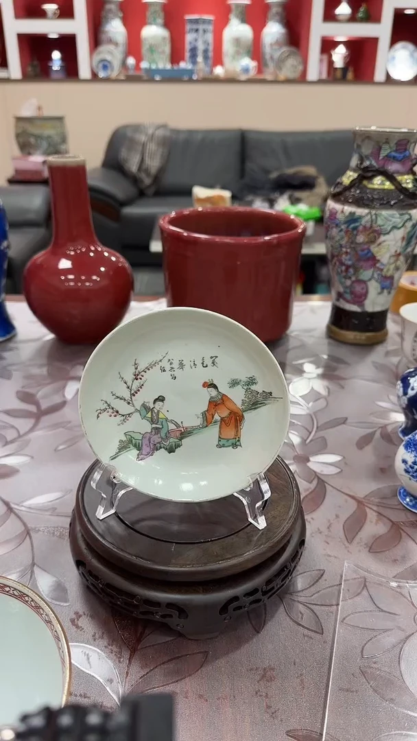 人物粉彩小盘全品