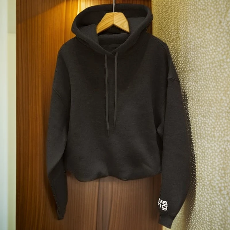 GPTSu2024加厚纯棉新款修身韩版抽绳连帽卫衣男士质感百搭上衣男