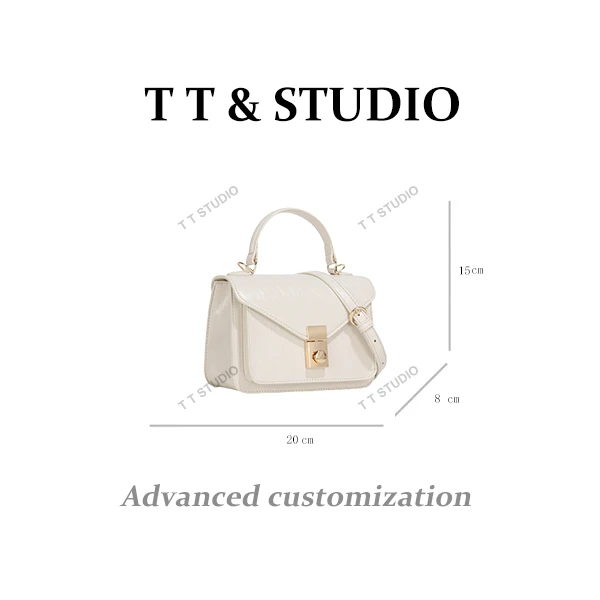 【TT Studio】GQ-8862-米杏 RAIN.CUN简约腋下斜跨轻奢女包