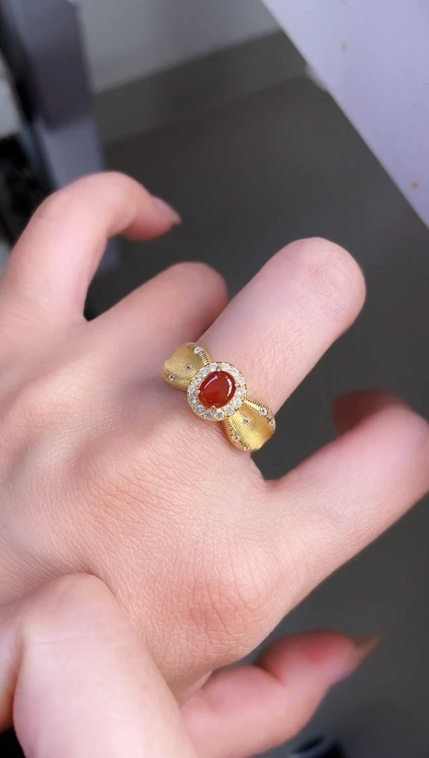 银S925镶嵌戒指翡翠12