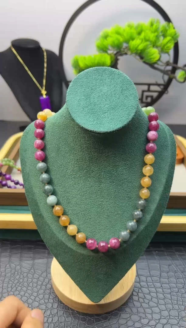 【闪购商品】碧玺颈饰14K金镶嵌X691