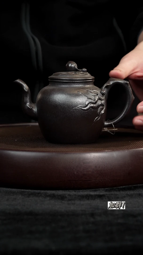 茶壶紫砂黑金紫泥宫灯