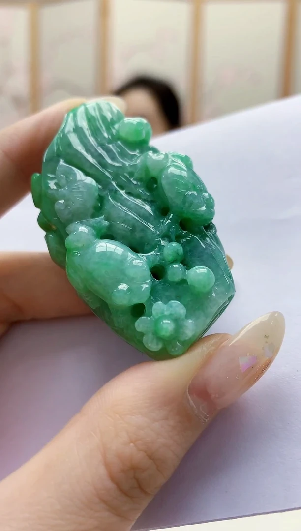 未镶嵌定制翡翠5160jw-毛货挂件53