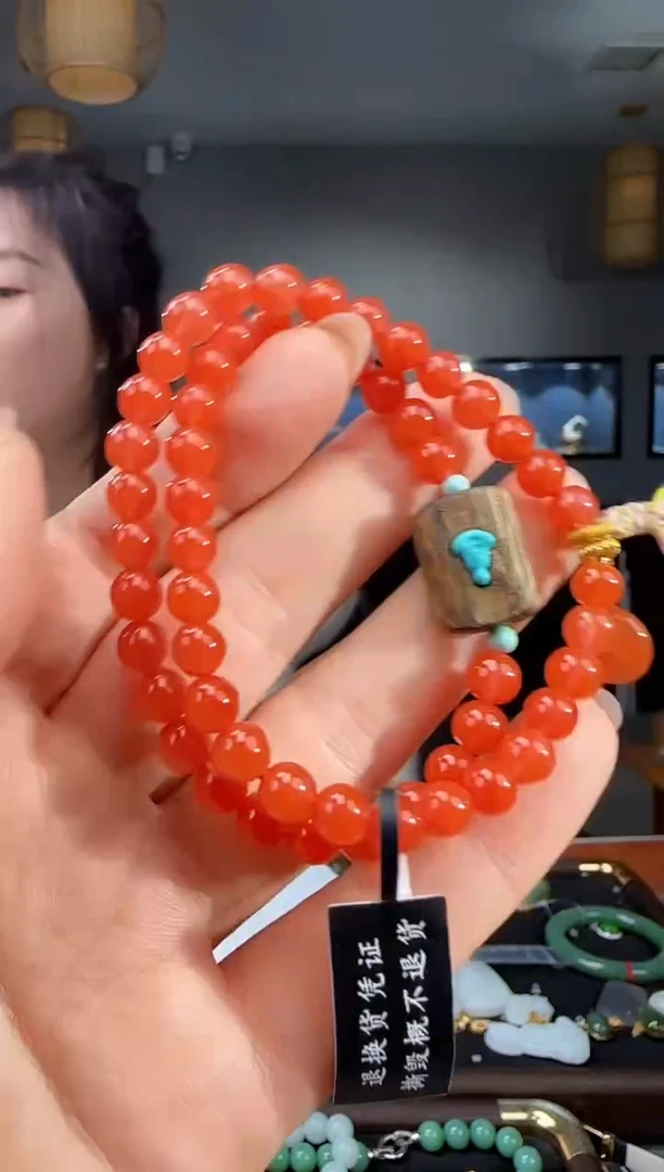 未镶嵌手链南红玛瑙1