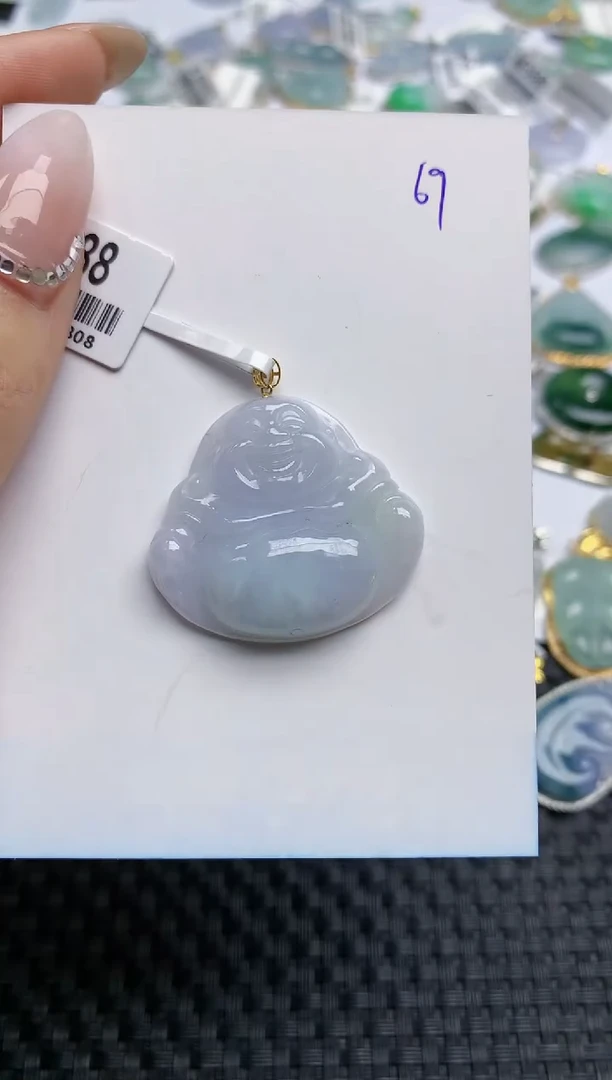 【闪购商品】翡翠颈饰18K金镶嵌 天然翡翠A货