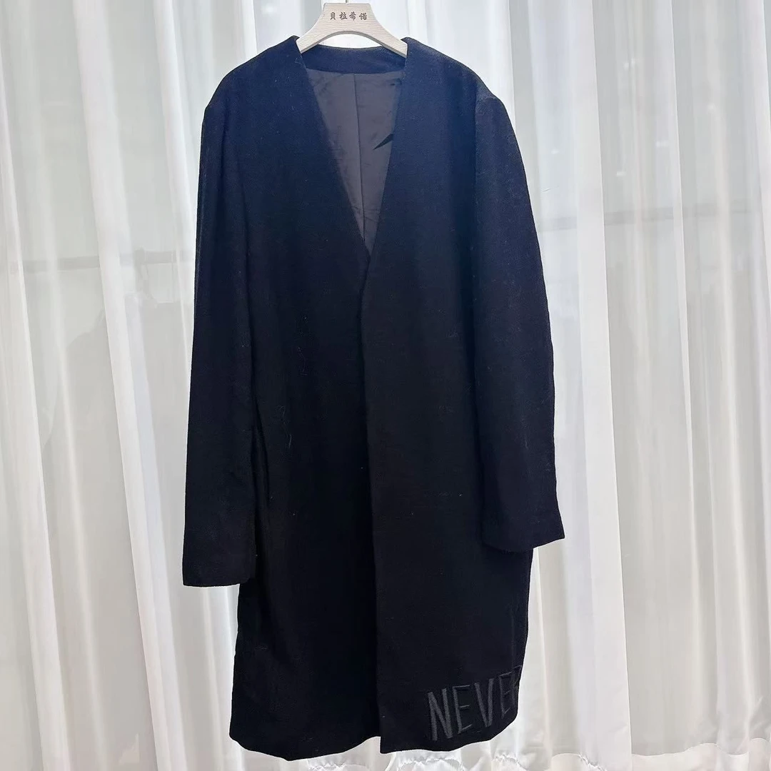 外套气质针织时尚休闲百搭女士黑色羊绒376