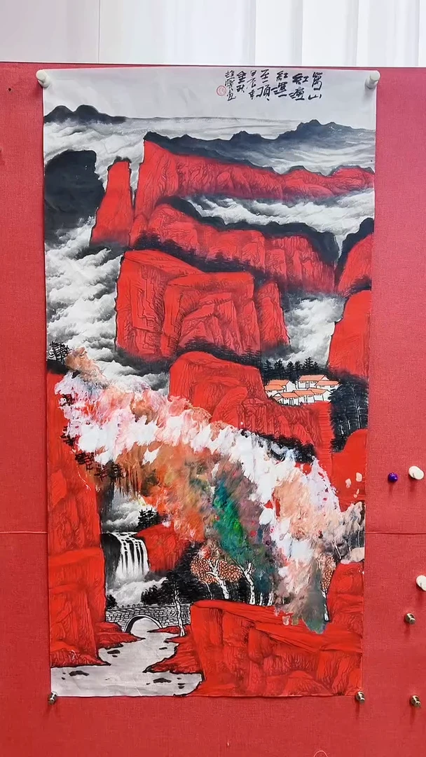 【闪购商品】绘画赵燮绘画8平尺金袍抽象山水