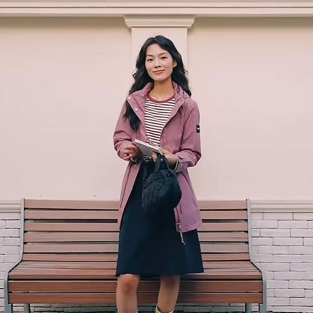 【模特秀款】AIGLE艾高GTX透汽户外连帽宽松夹克女BK65