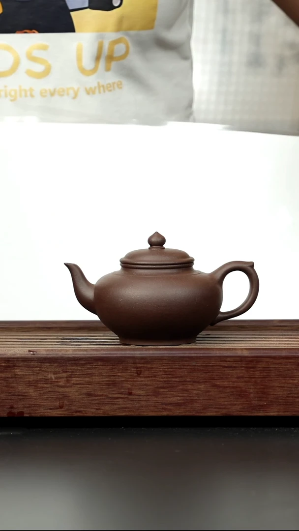 紫砂茶壶老紫泥笑樱