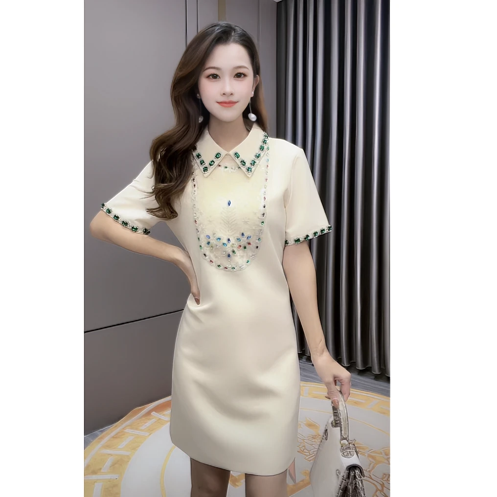 芙娜妮轻奢】国内设计师品牌夏季法式时尚感名媛收腰女装F2321111