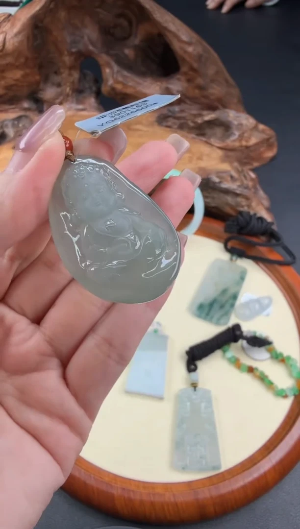 吊坠(不含链)未镶嵌翡翠翡翠饰品-189