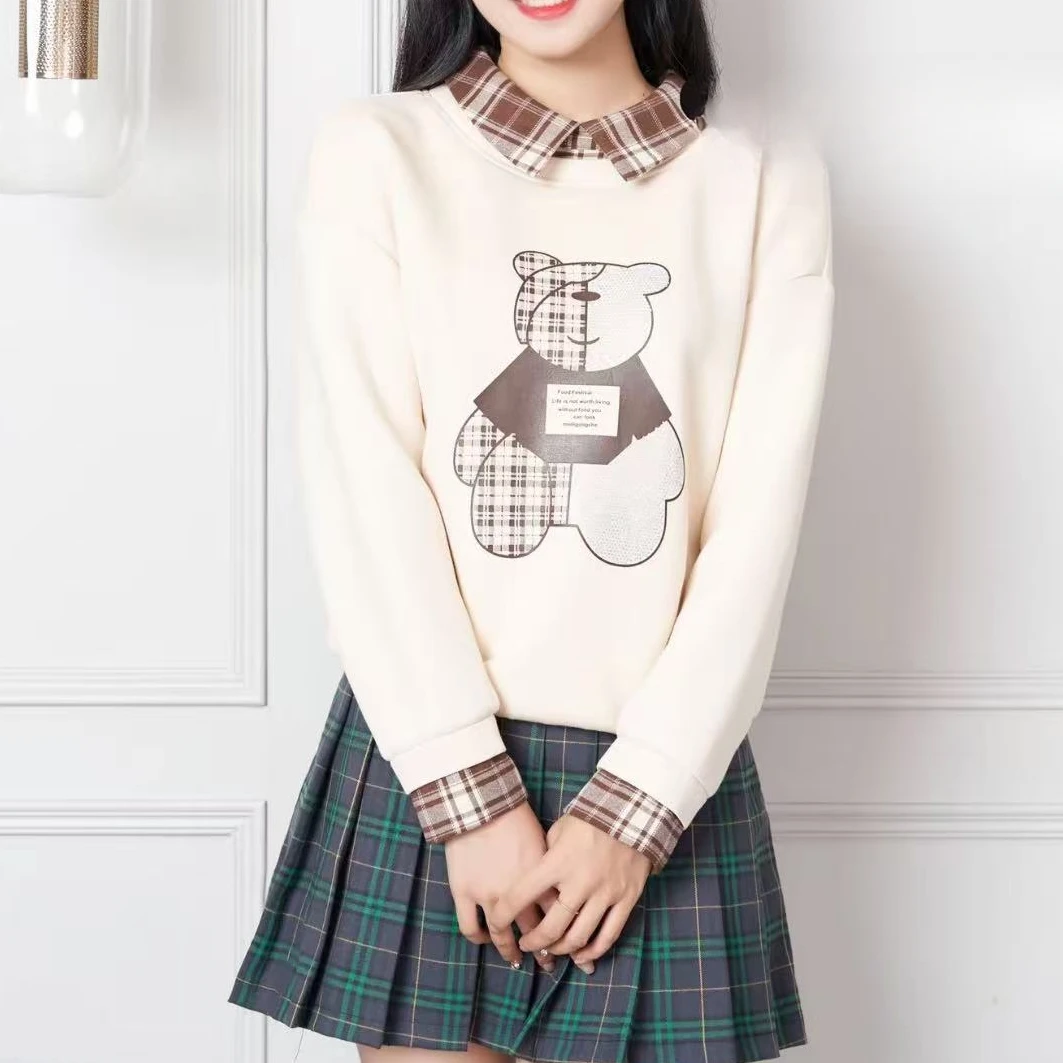 W001 宽松型长袖卫衣印花常规款极简风秋冬百搭冬季