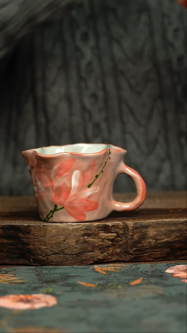 【闪购商品】杯杯手工手绘同款陶器