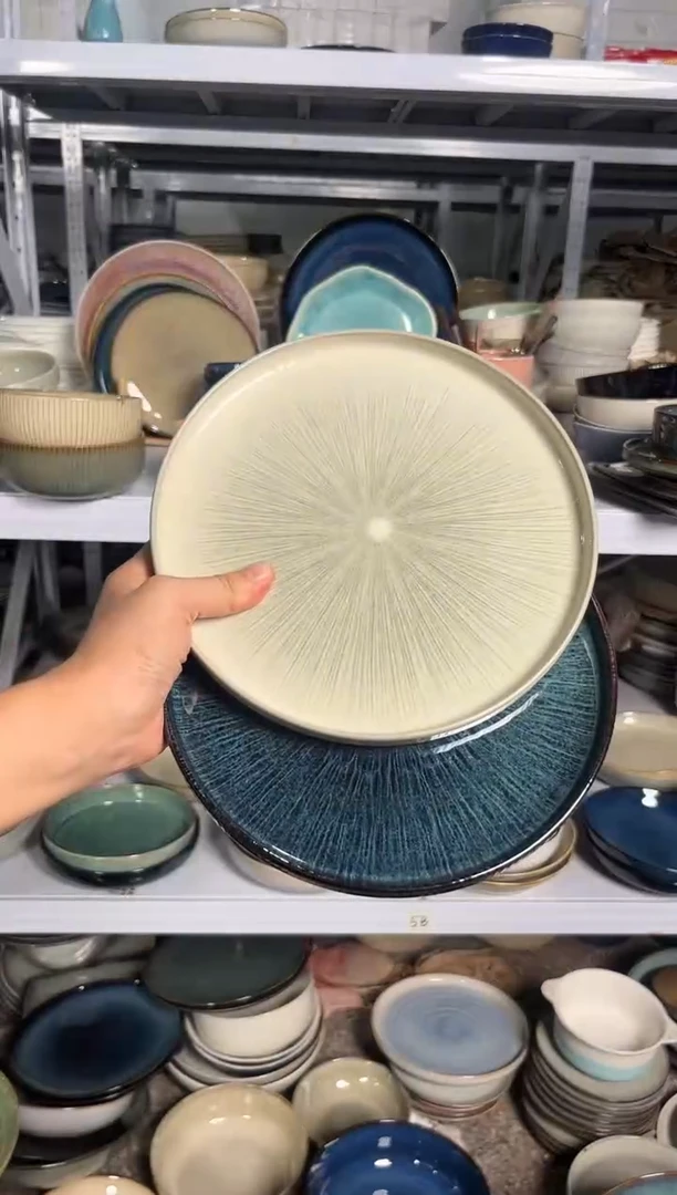 陶瓷外贸尾货瑕疵满20包邮X2 小盘组合