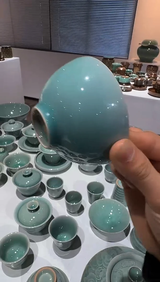 青瓷手工茶器包邮