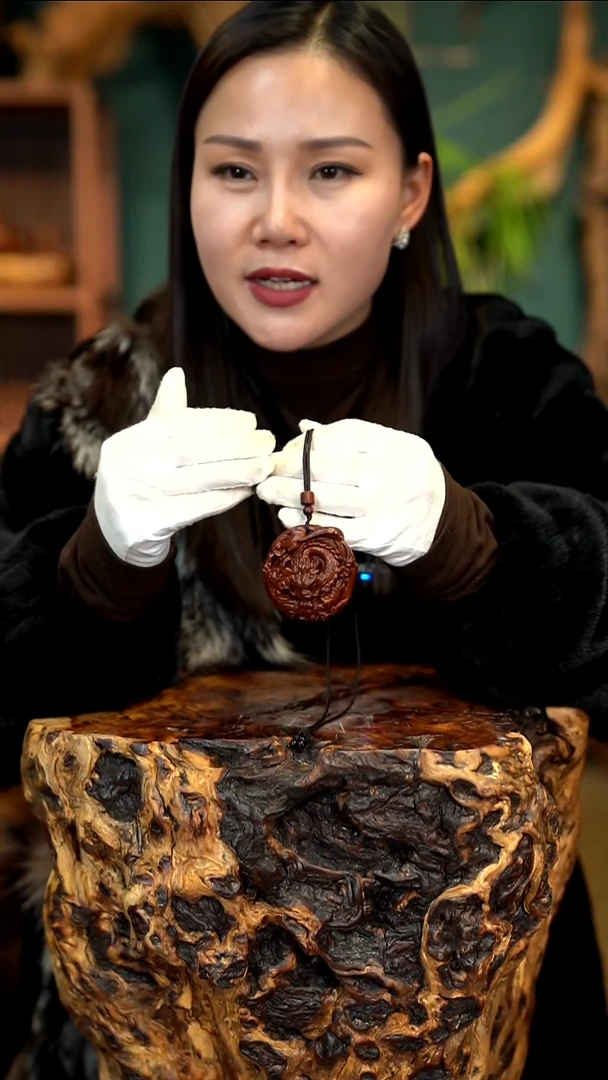 木雷击枣木龙牌挂件