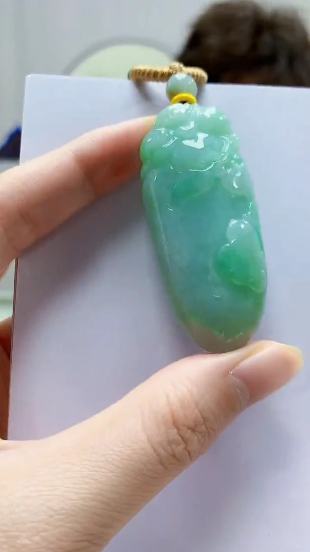 未镶嵌定制翡翠4688zm-毛货挂件瓜16