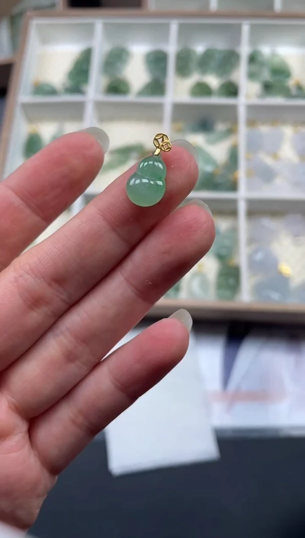 【闪购商品】定制翡翠18K金镶嵌01-18HDJT0127730