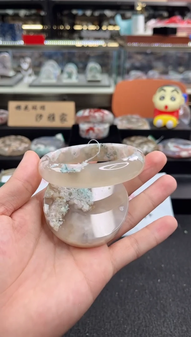 未镶嵌手镯石英质玉63圈口（赠品镯心）S95412