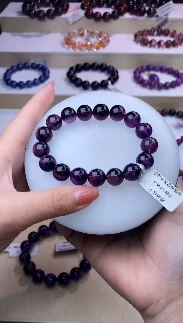 【闪购商品】水晶手链未镶嵌紫超七12m+
