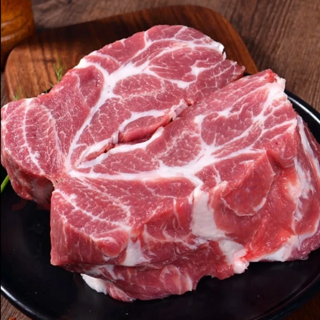 BB精品梅花肉拍3斤送2斤散养土猪梅花肉雪花肉鲜嫩冷链发货