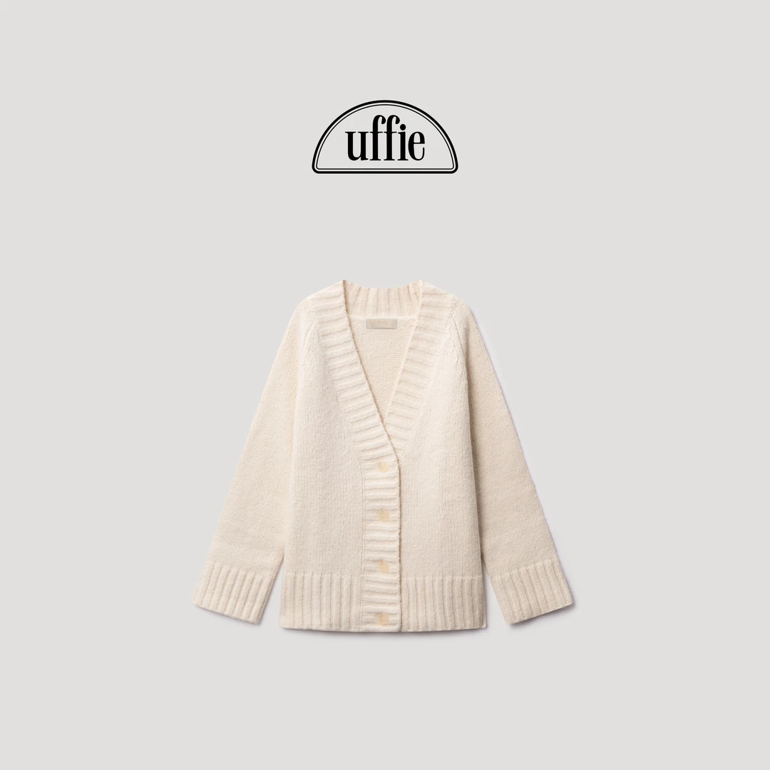 UFFIE罗纹边饰针织开衫