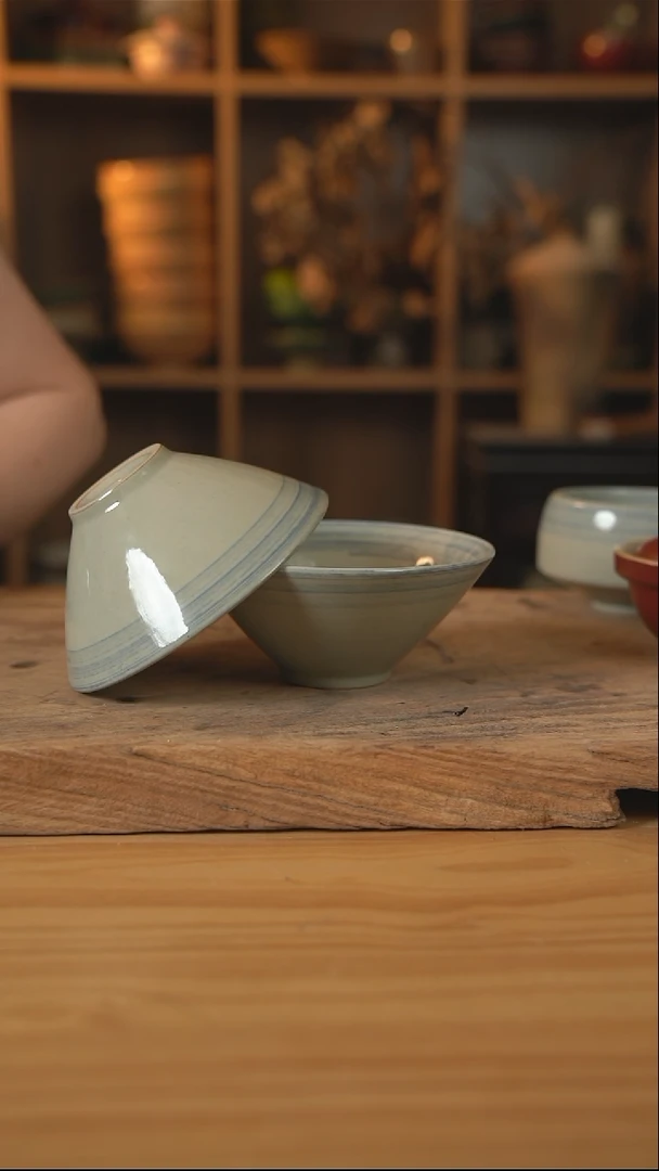 青云系列的6英寸斗笠碗2个