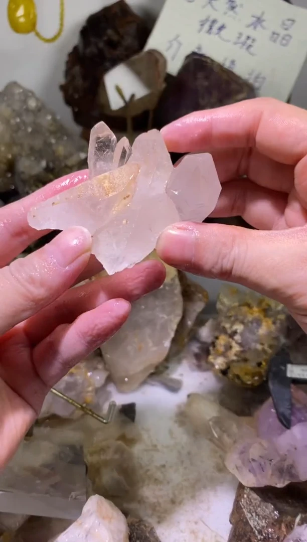 未镶嵌珠宝半成品水晶100号95g四川超七花园水晶