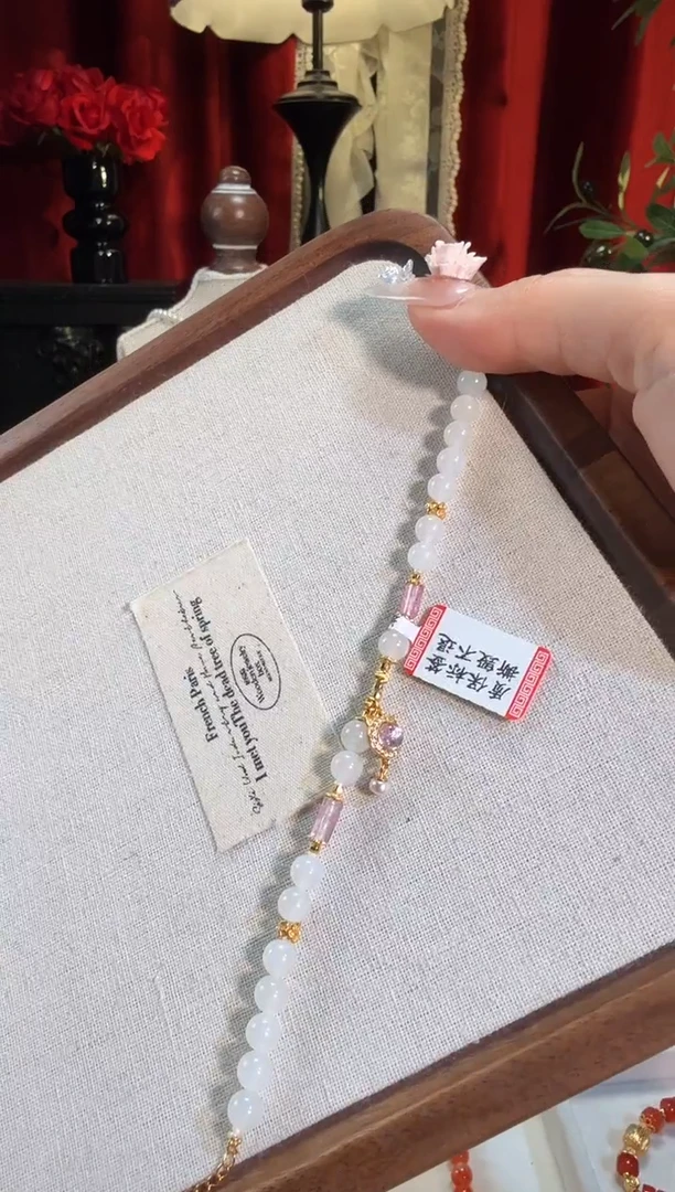 【闪购商品】银S925镶嵌和田玉手链白玉