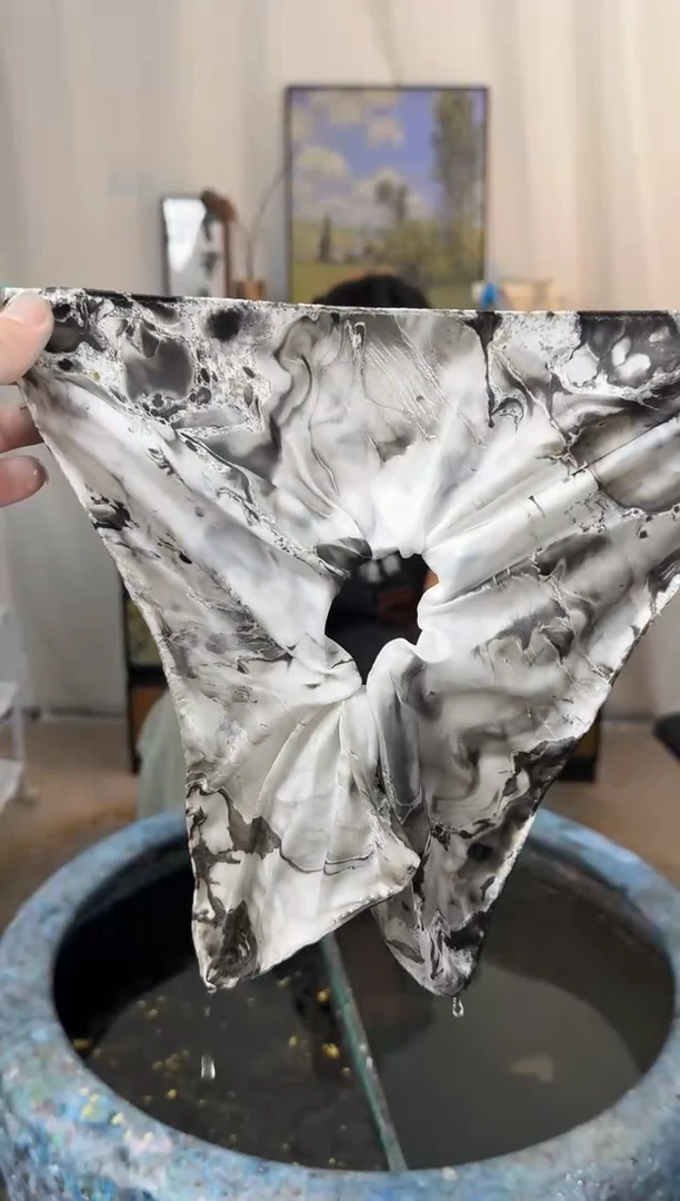 533黑金方巾发圈