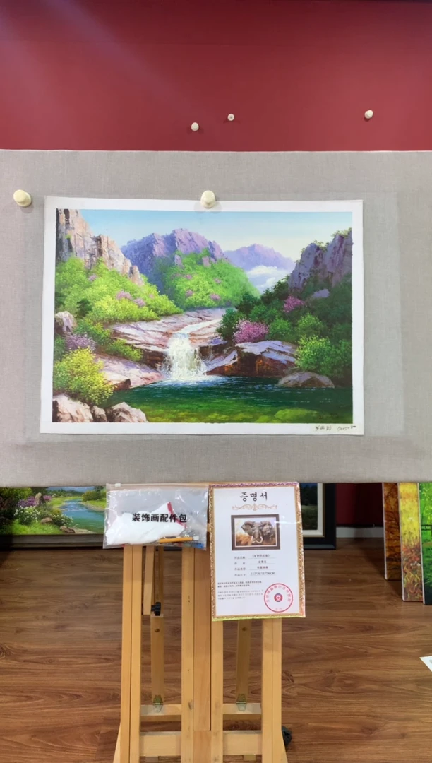 油画【79号】朝鲜原创手绘油画【功勋Ⅰ级画家丨孤品佳作】【顺丰包邮】
