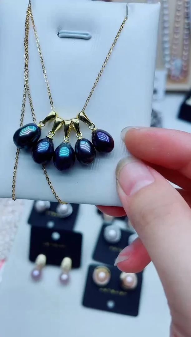 淡水珍珠银S925镶嵌吊坠(不含链)吊坠多样性发其一