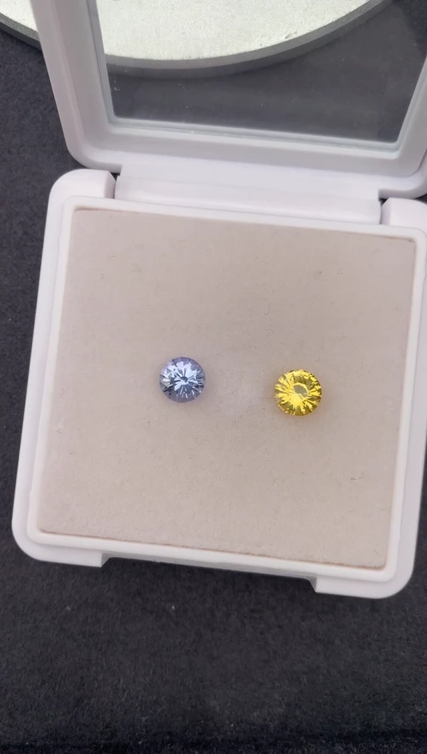 裸石彩色蓝宝石2.2ct撞色蓝宝  定制  FH