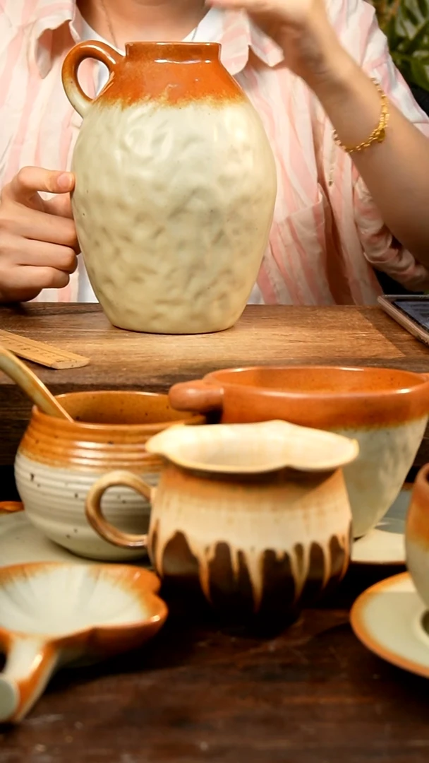 盘 高颜值粗陶餐具限时抢购