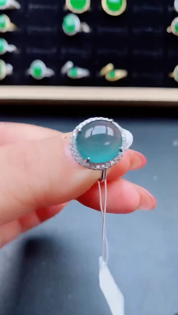 【闪购商品】翡翠戒指银S925镶嵌1212121