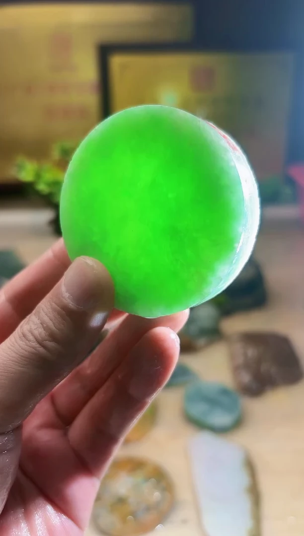 翡翠挂件未镶嵌A货张麦A179