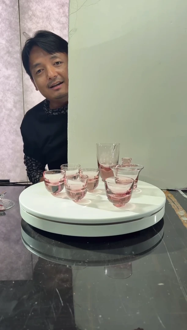 摆件海天霞茶杯套装