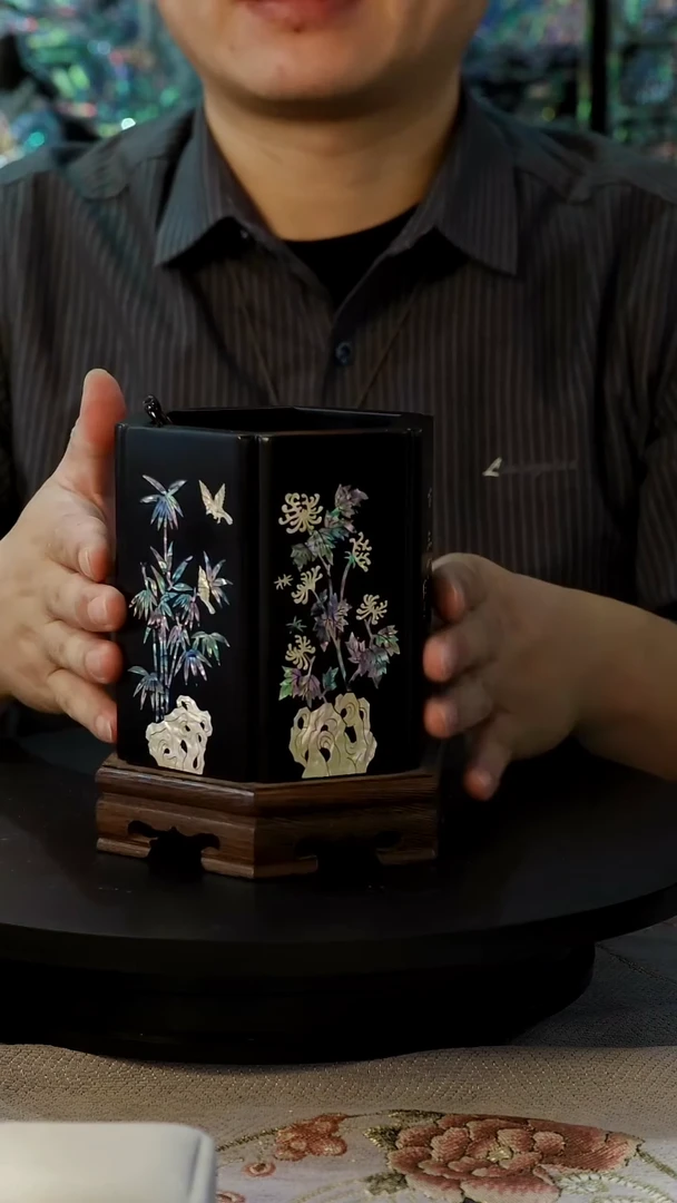 笔筒·弘贝雅螺钿漆器文化馆