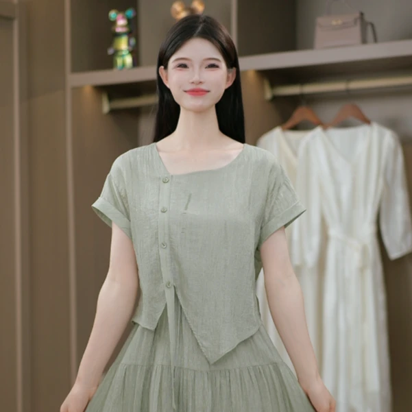 新法式温柔优雅盛夏法式收腰复古轻奢爆款气质显瘦精致减龄连衣裙