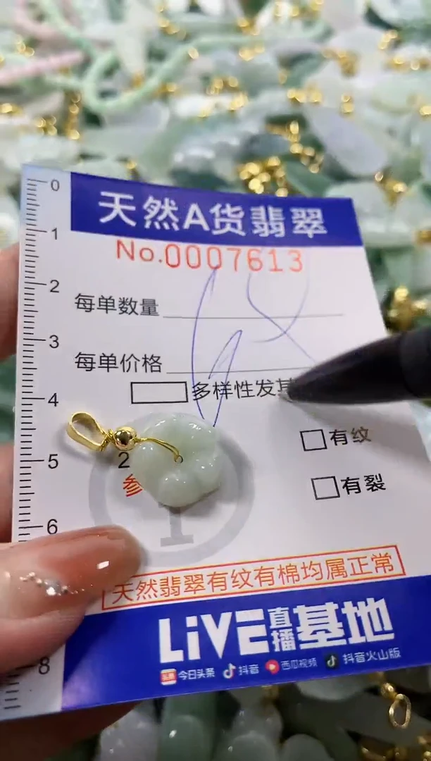 颈饰未镶嵌翡翠天然A货翡翠
